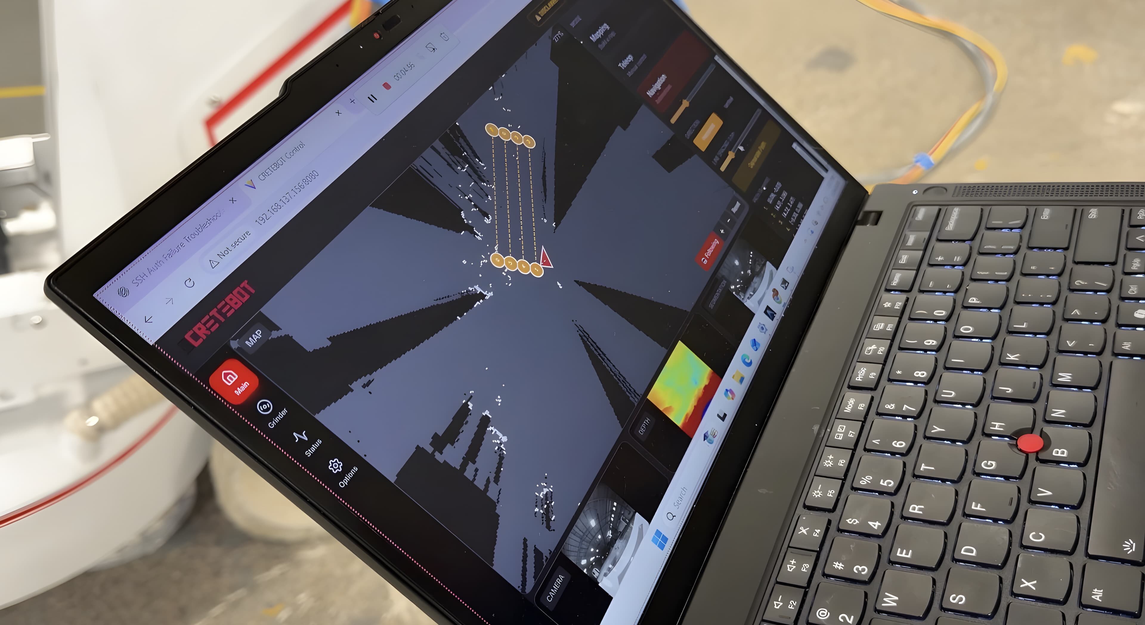 CreteBot intelligent concrete grinding robot