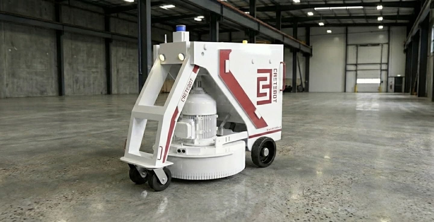 CreteBot Model 2 prototype autonomous grinding robot